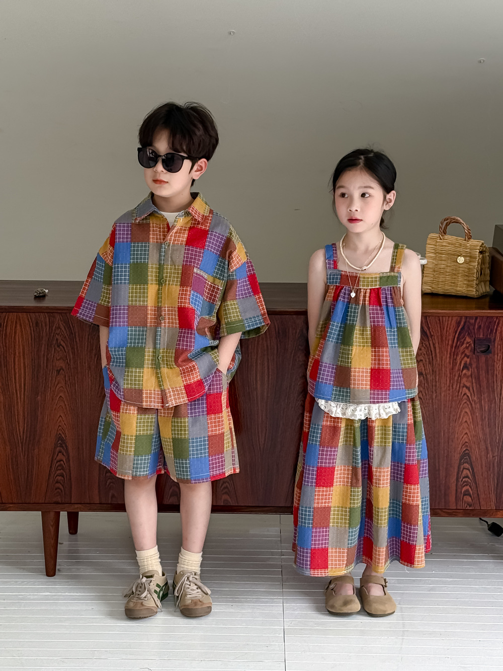 SN Sơ Mi Ô Vuông Màu KM