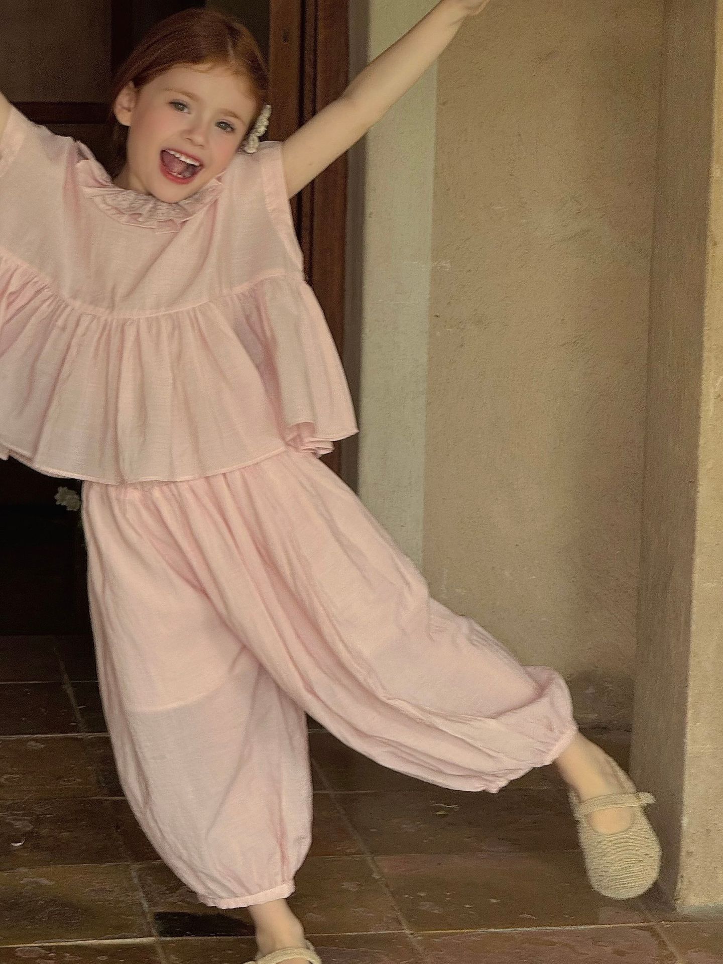 Set Dài Áo Quần Bo Hồng OTA