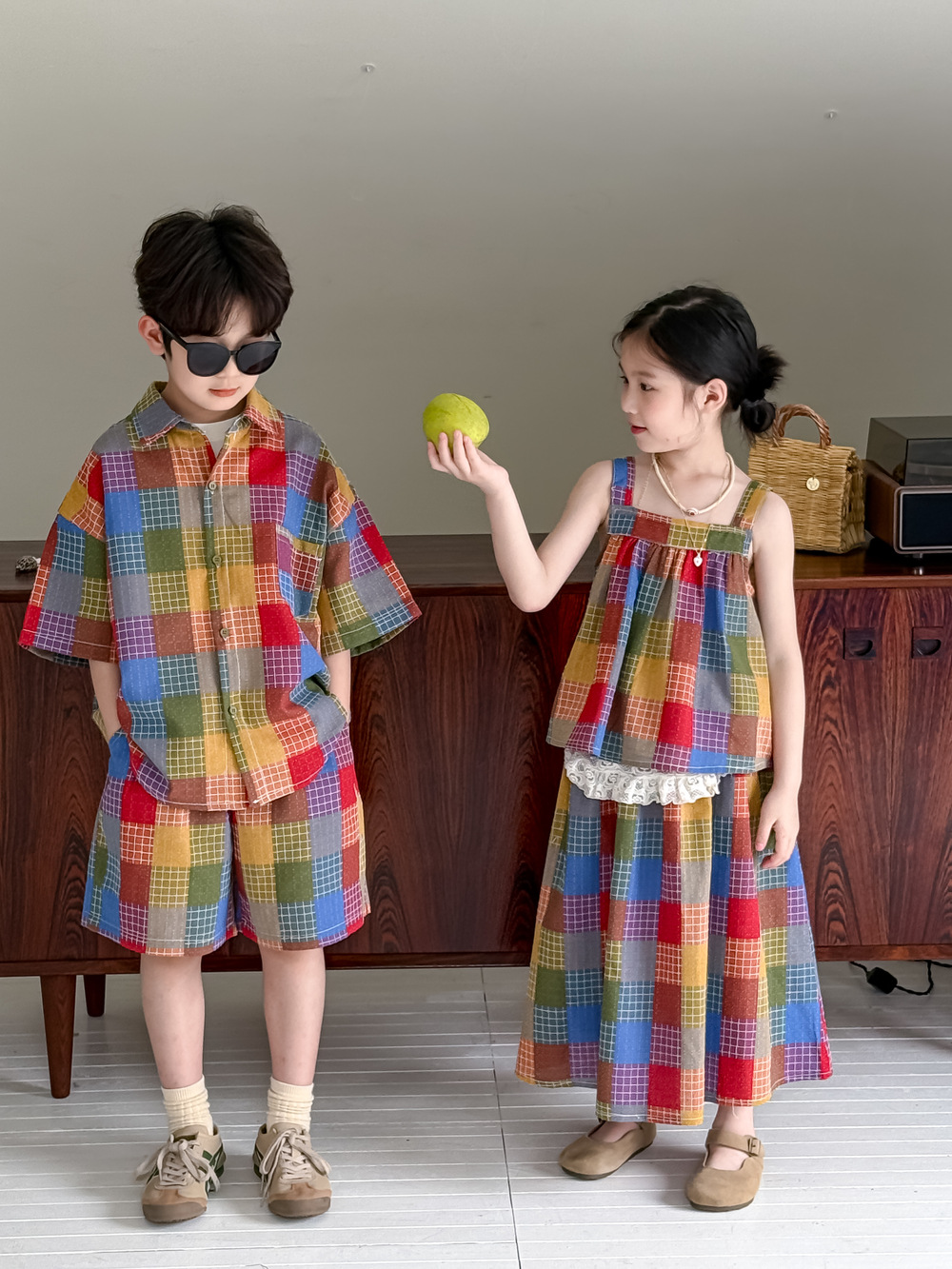 SN Sơ Mi Ô Vuông Màu KM