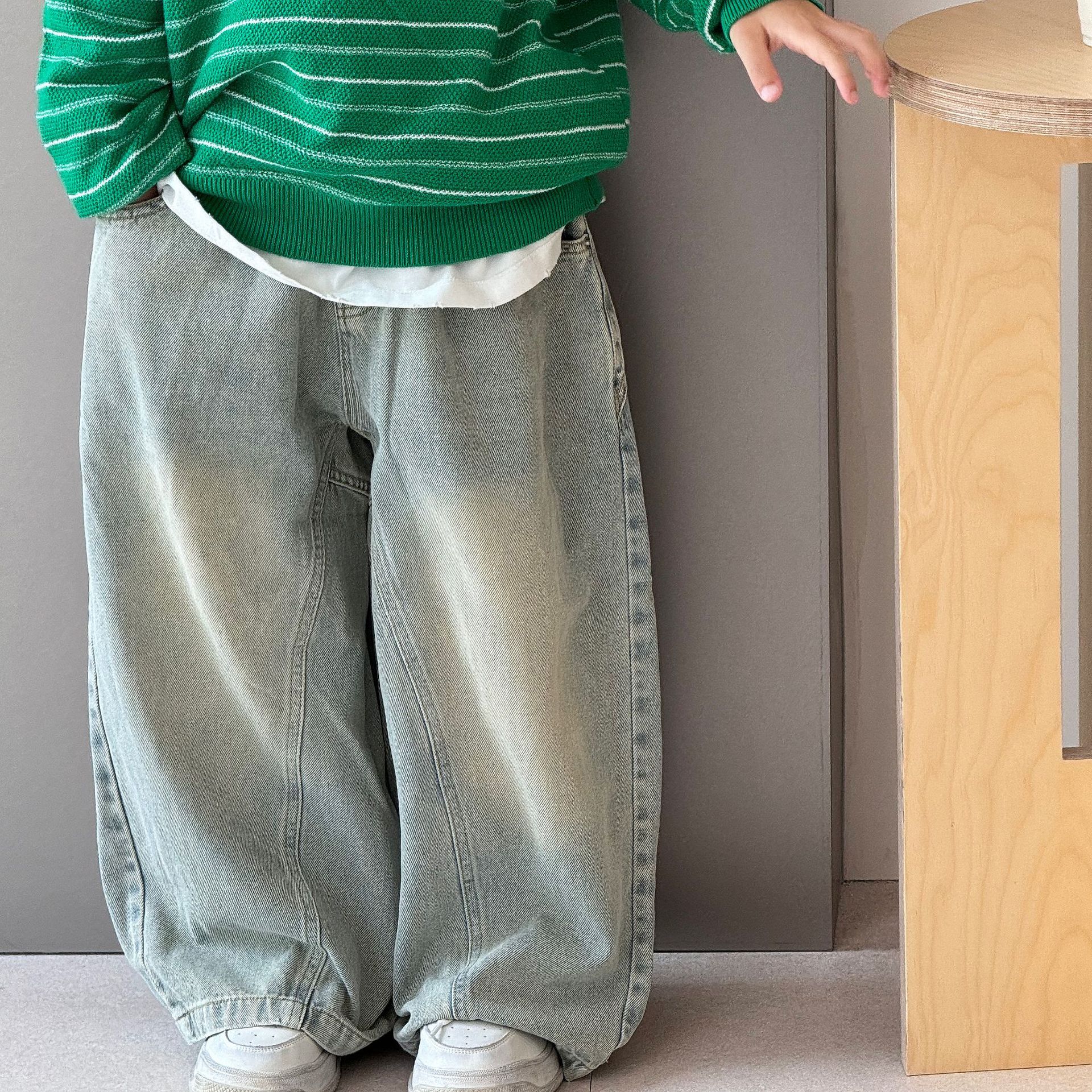 Quần Dài Jean Xanh Bạc FS