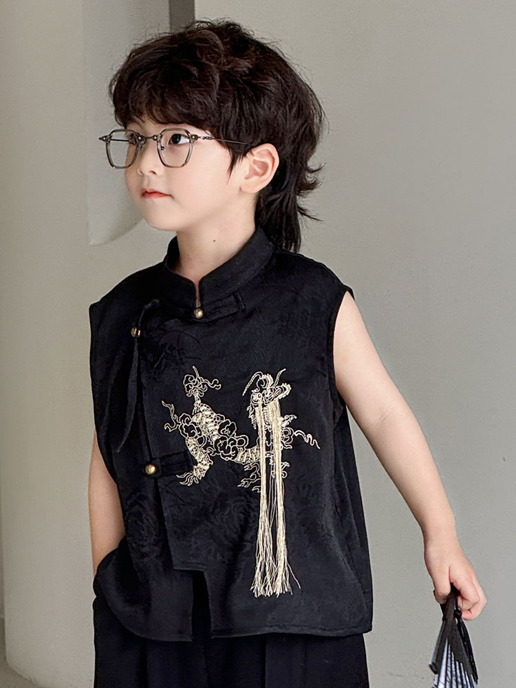 SN Áo Đen Thêu Quần Vạt YH