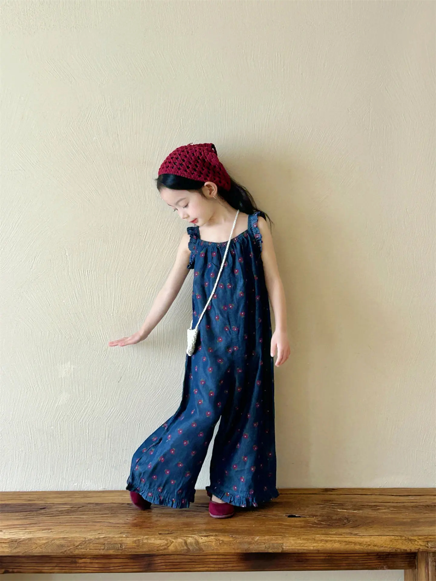 Jump Jean Dài Xanh Hoa WD