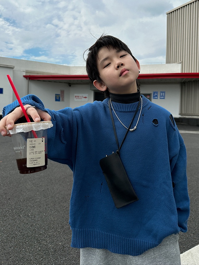 Áo Dài Len Xanh Rách Ly