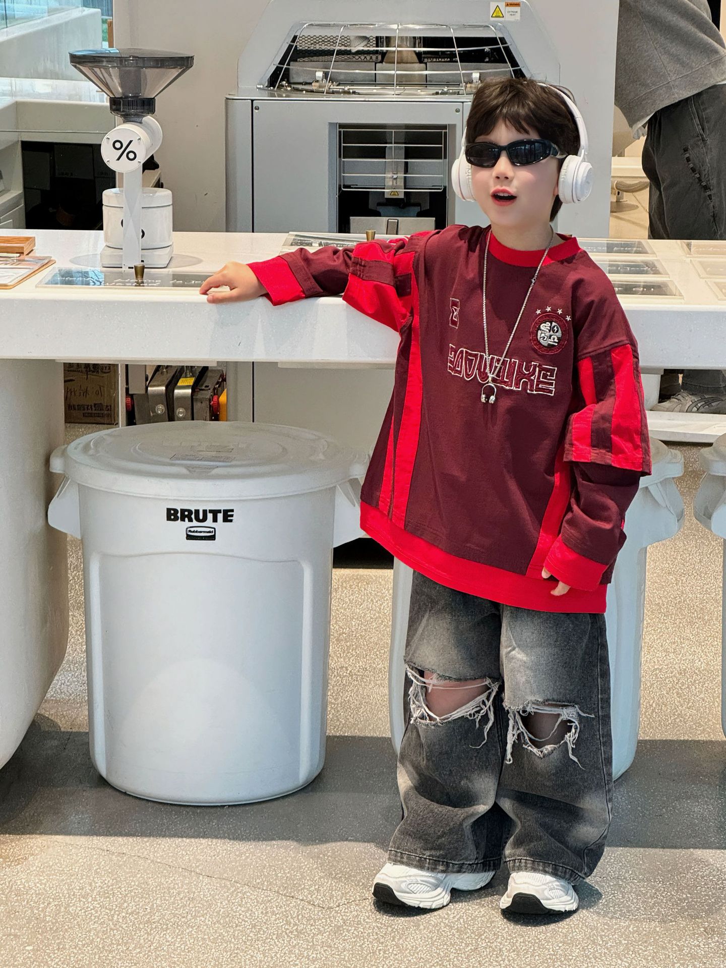 Áo Dài Thể Thao Đỏ FS