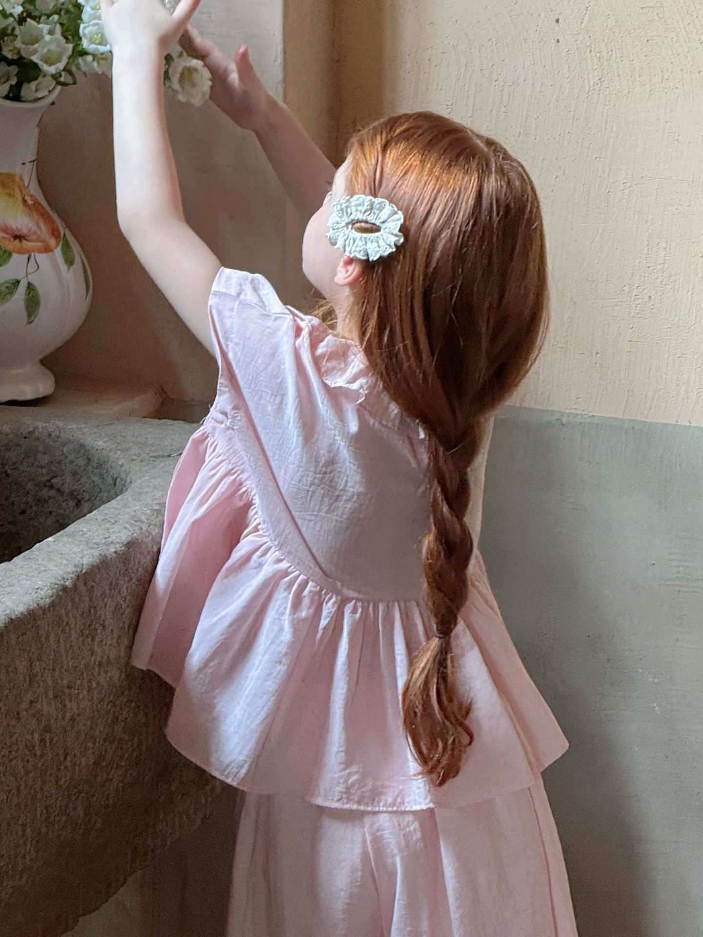 Set Dài Áo Quần Bo Hồng OTA