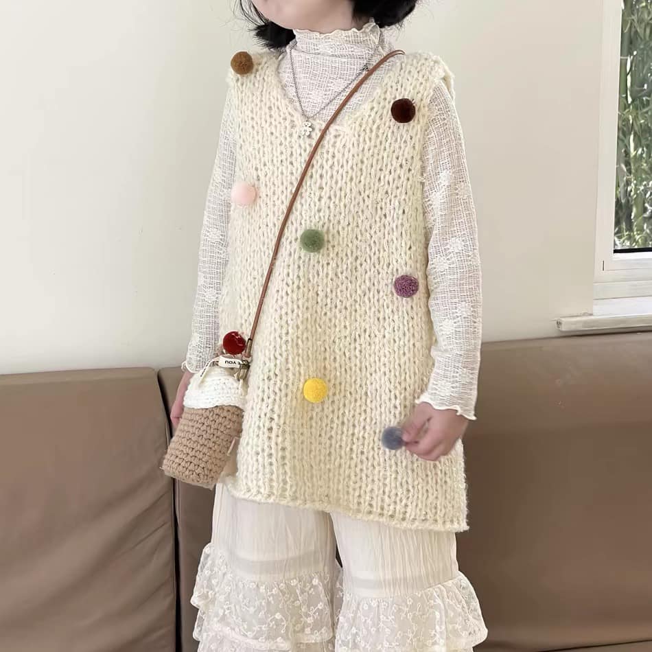 ÁO LEN DÀI CỤC BÔNG YK