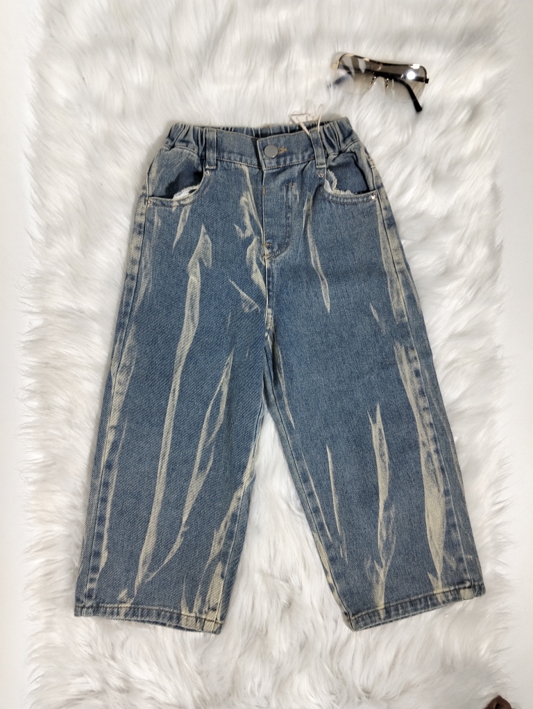 QD Jean Loang Xám Bạc