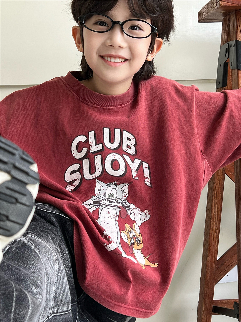 Áo Dài Nâu T&J Mặt Hề SN