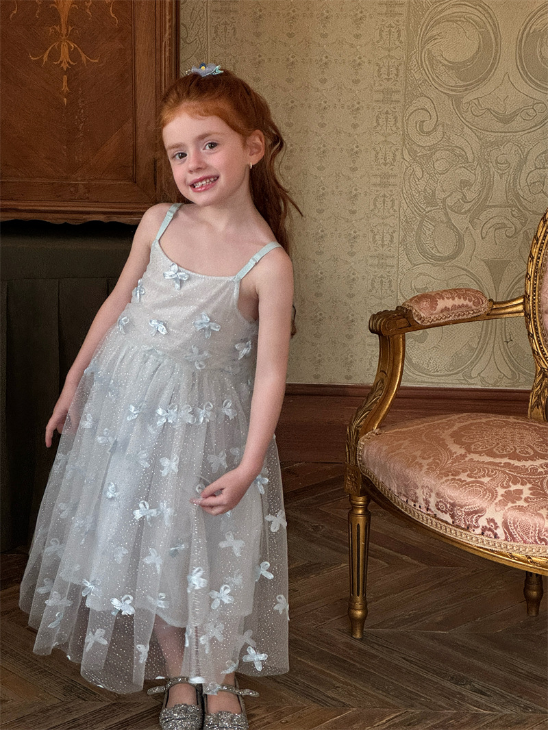 Váy Dài Xanh KTuyến Nơ Chengle