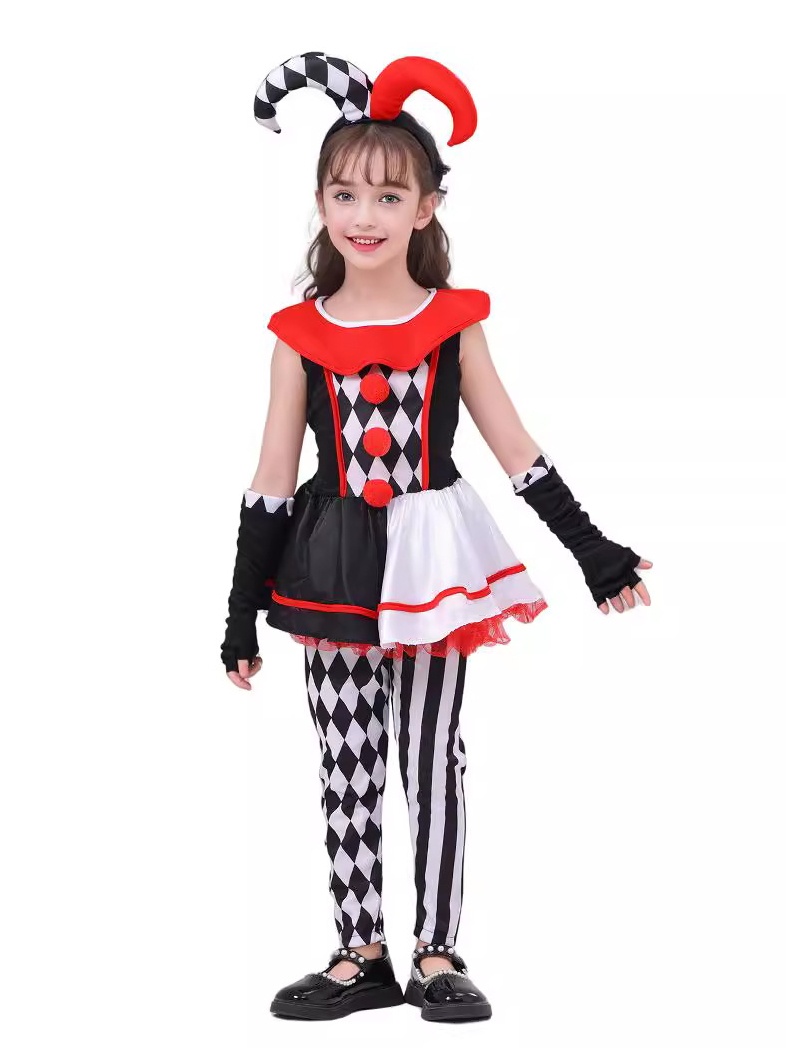 Set Dài Váy Quần Chú Hề Kèm Cài