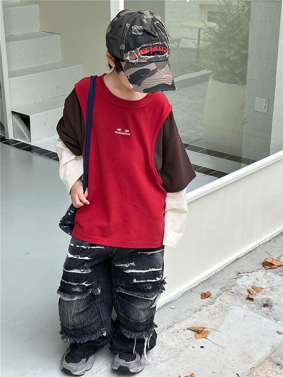 Áo Dài Nâu Đỏ Giả 3 Lớp SN