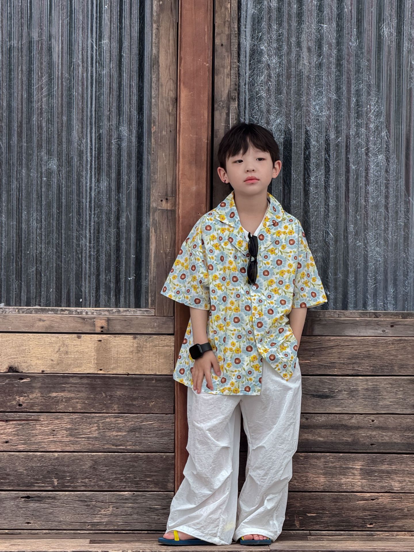 Áo Sơ Mi Hoa Hướng Dương PL