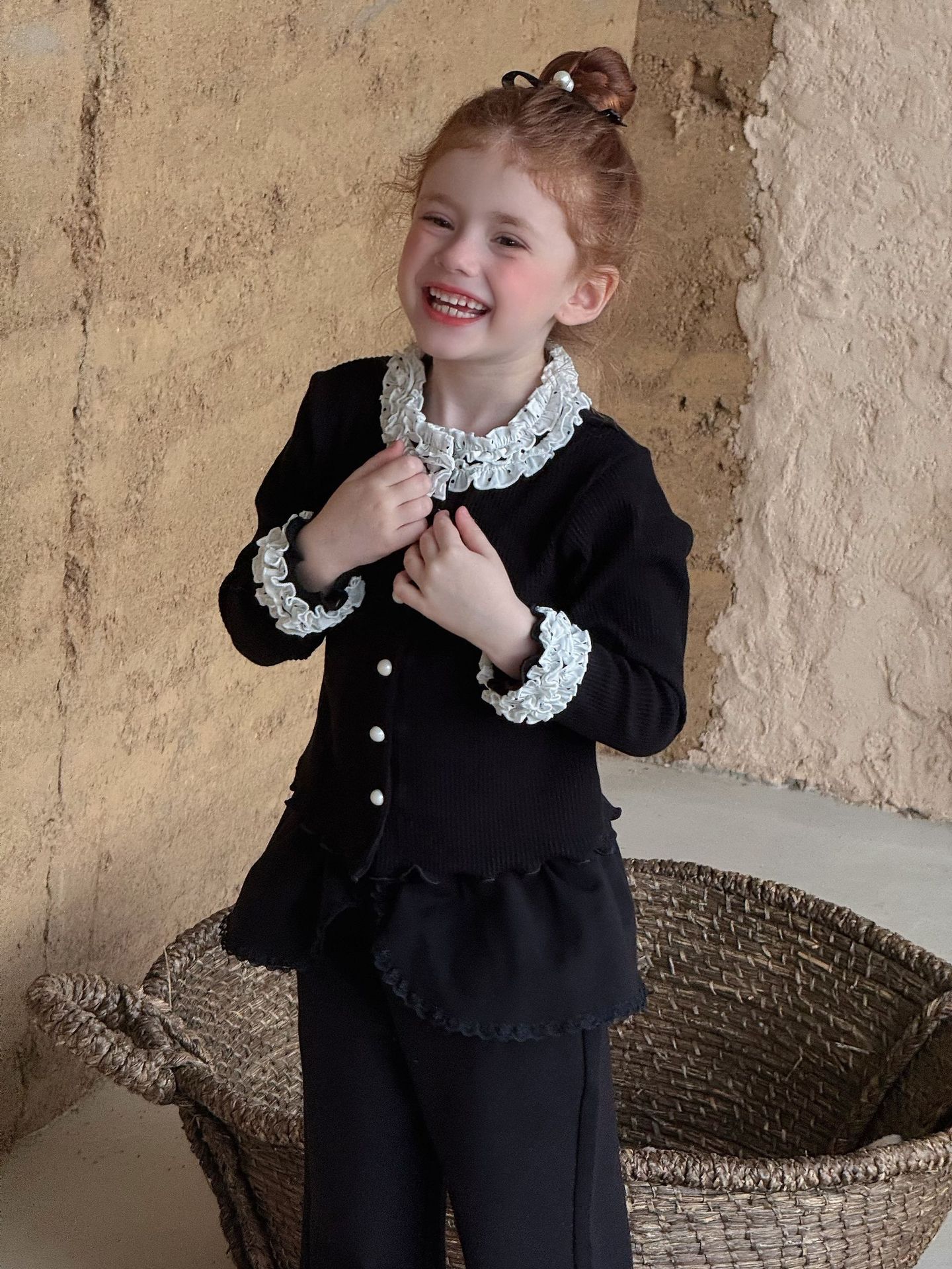 Set Dài Áo Quần Loe Đen Ota