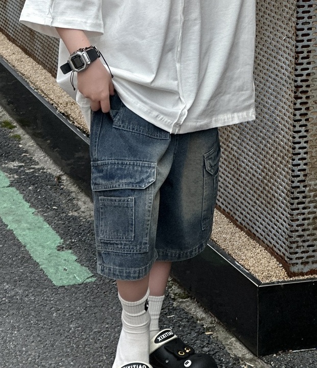 Quần Ngắn Jean TH Xanh Đậm AM