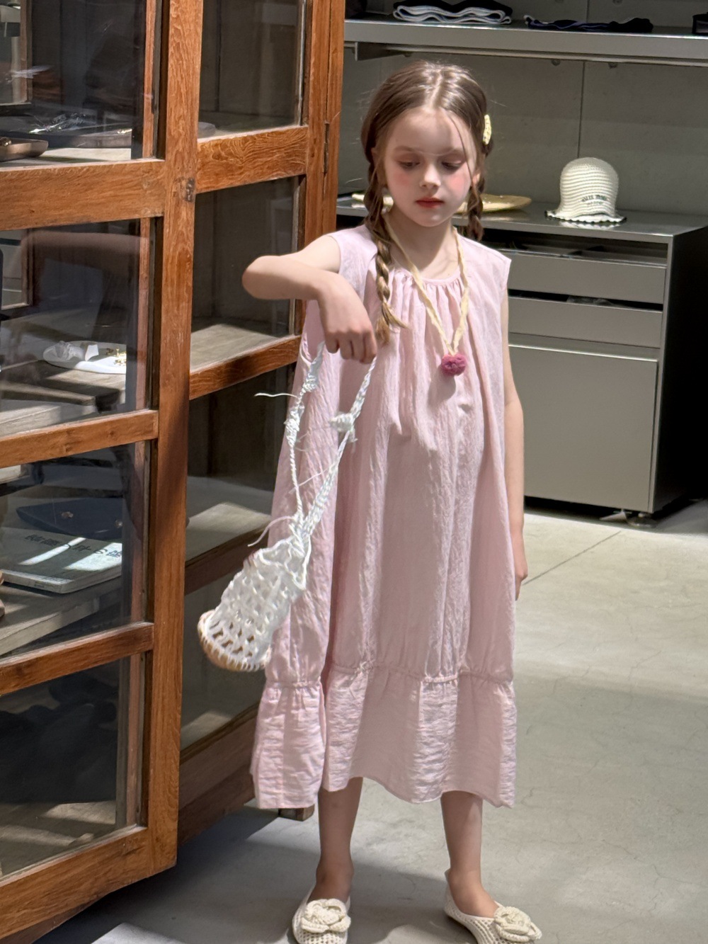 VD Hồng Sen Cổ Tròn Luo