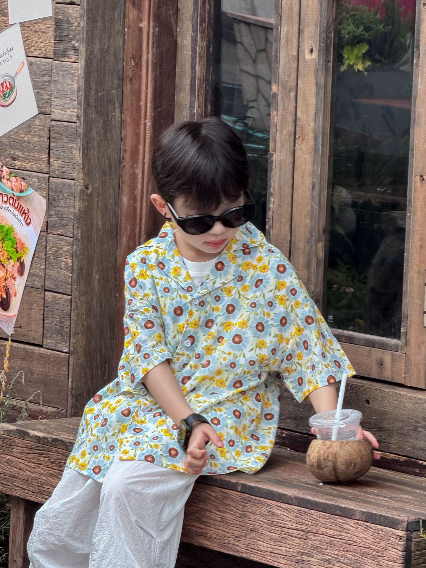 Áo Sơ Mi Hoa Hướng Dương PL