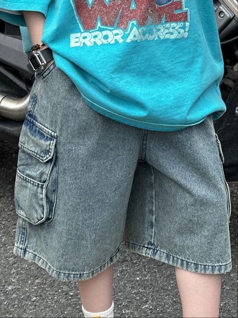 Quần Ngắn Jean Túi Hông AM