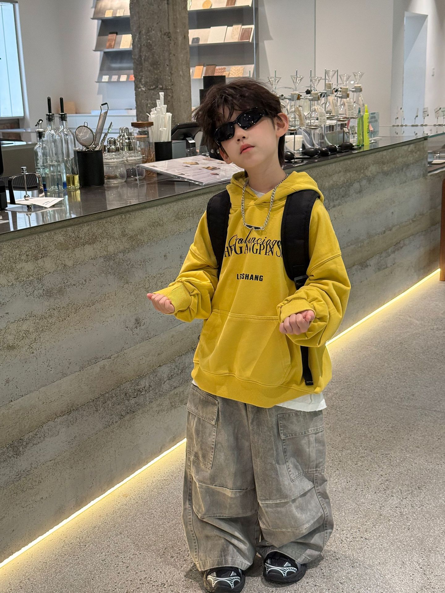 Áo Hoodie Vàng Chữ Đen FS