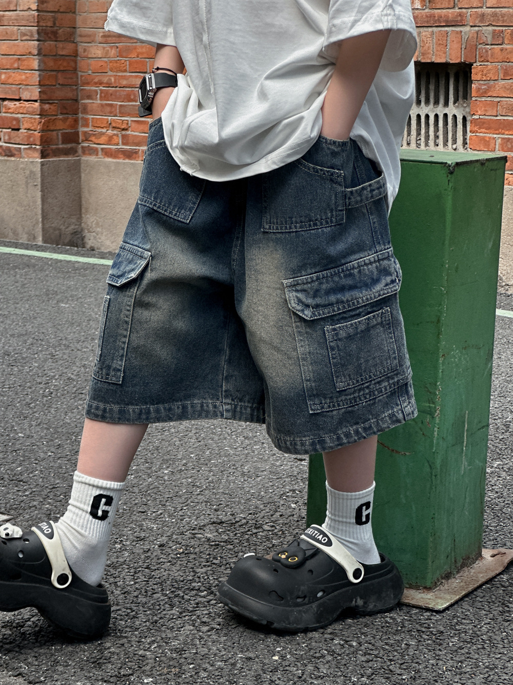 Quần Ngắn Jean TH Xanh Đậm AM