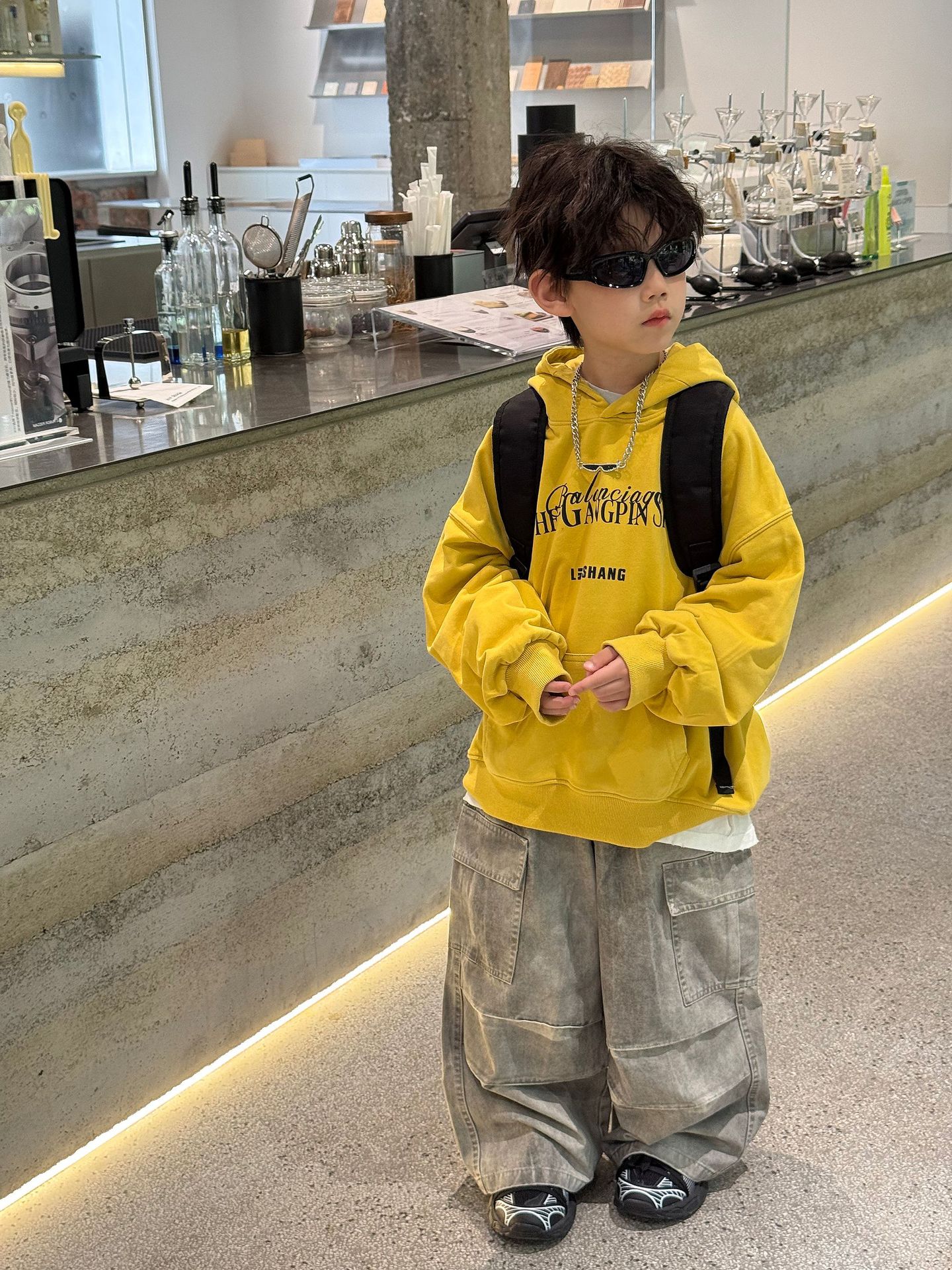 Áo Hoodie Vàng Chữ Đen FS