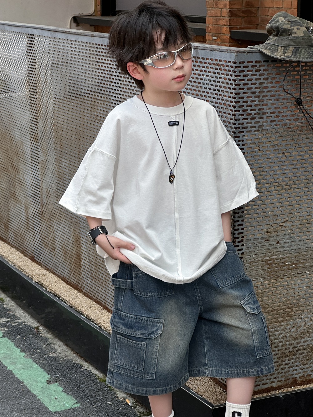 Quần Ngắn Jean TH Xanh Đậm AM