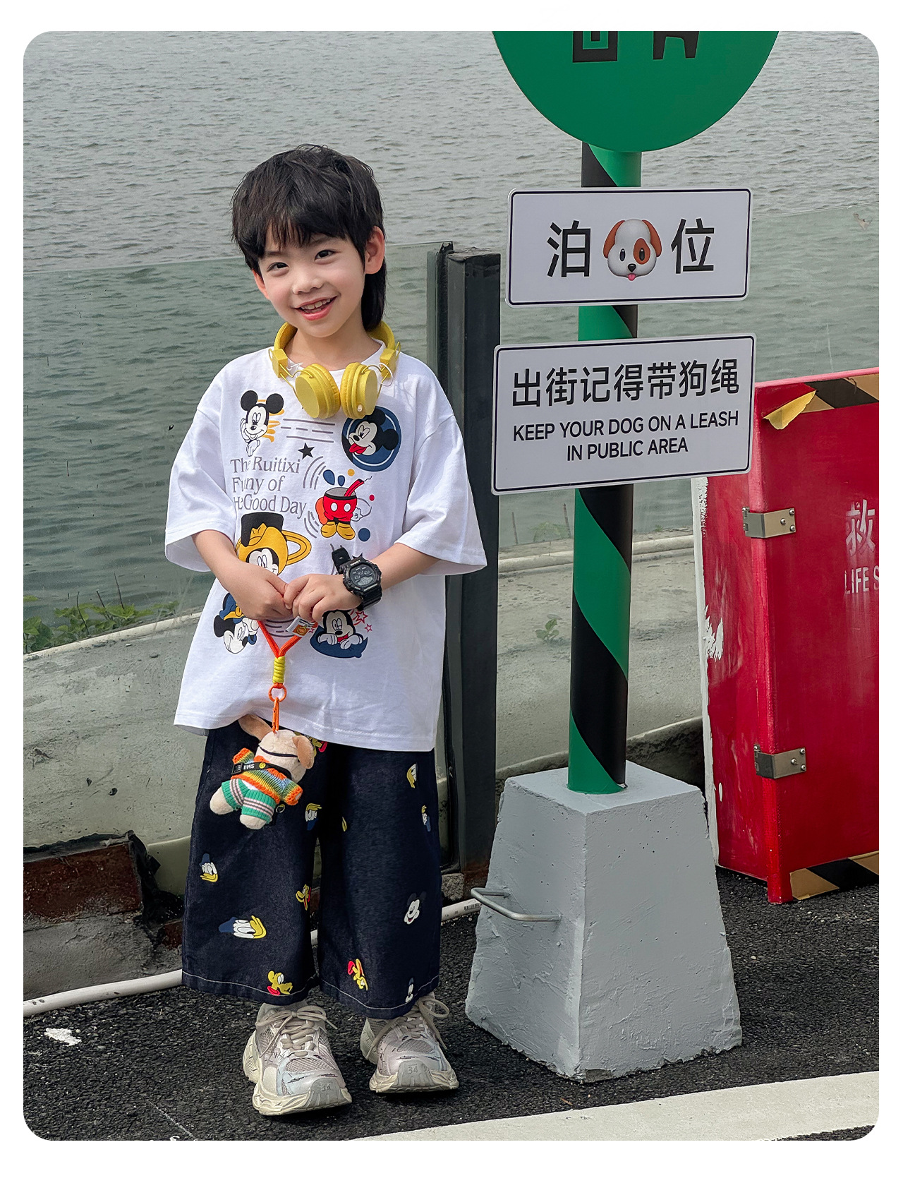 SET Ngắn Áo Mickey Quần Xanh FK