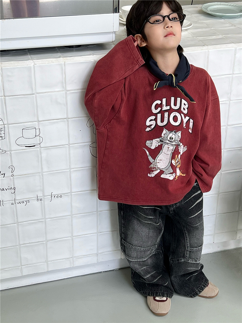 Áo Dài Nâu T&J Mặt Hề SN