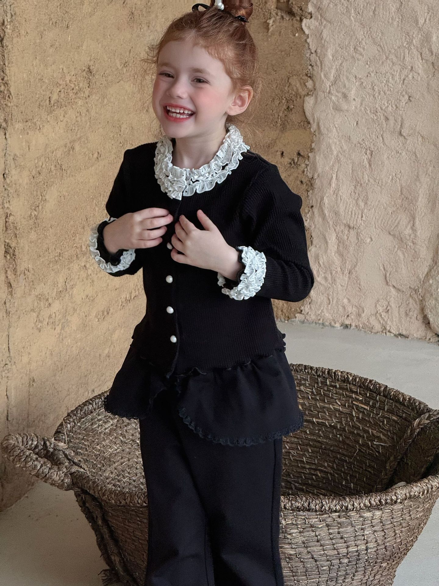 Set Dài Áo Quần Loe Đen Ota