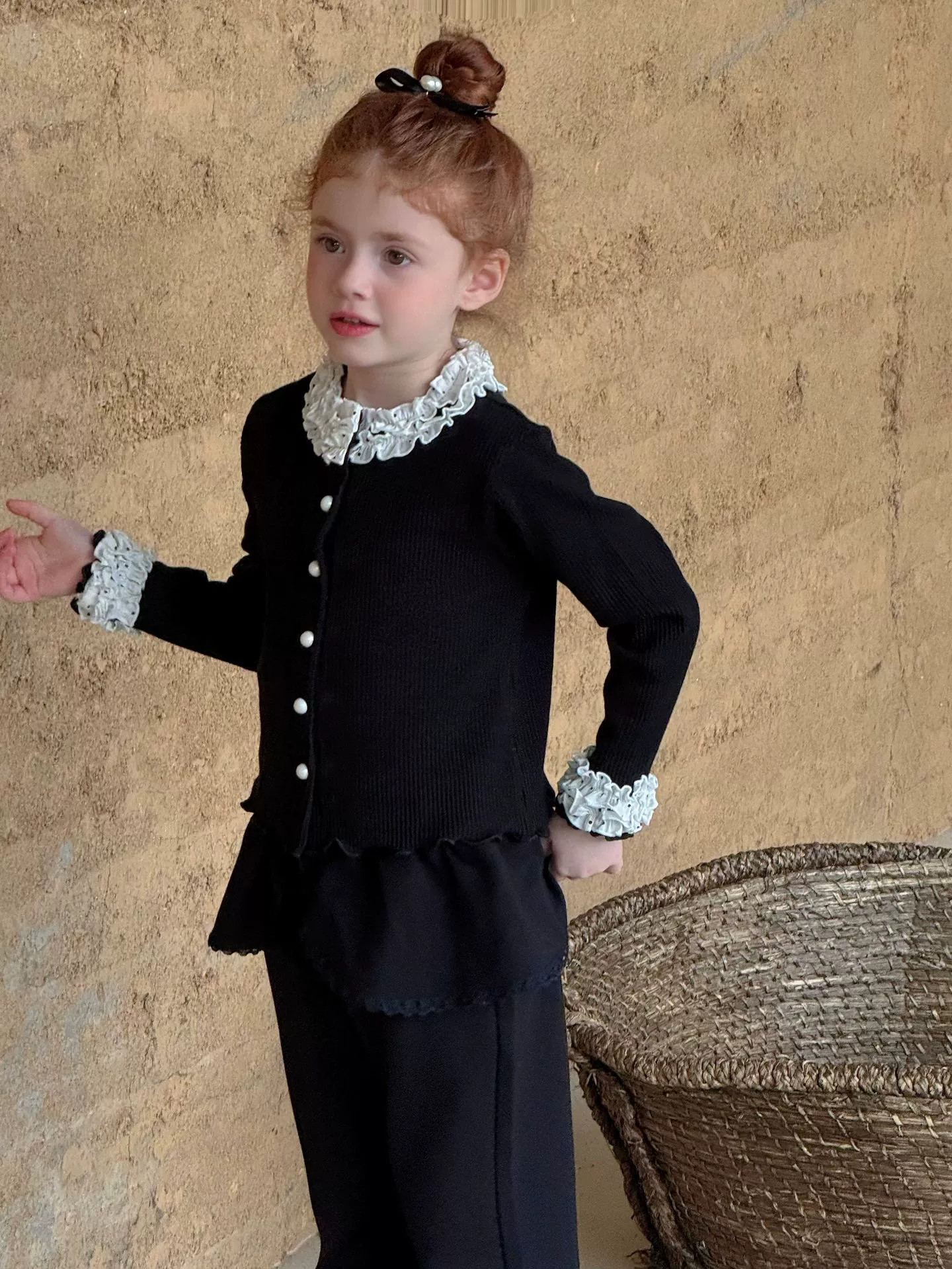 Set Dài Áo Quần Loe Đen Ota