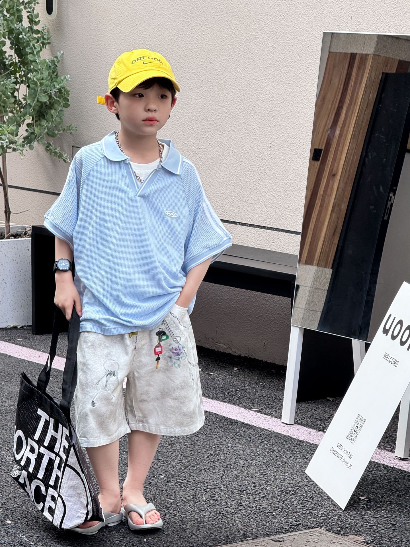 Quần Ngắn Jean Loang Khóa Trắng PL