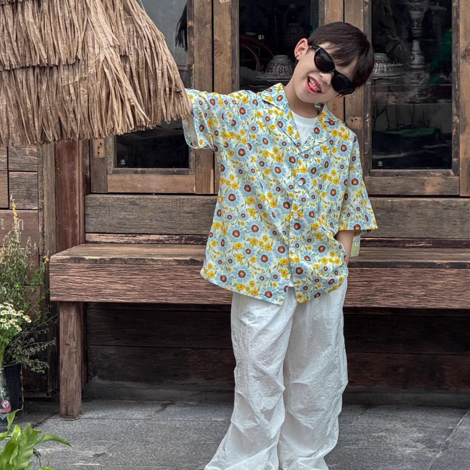 Áo Sơ Mi Hoa Hướng Dương PL