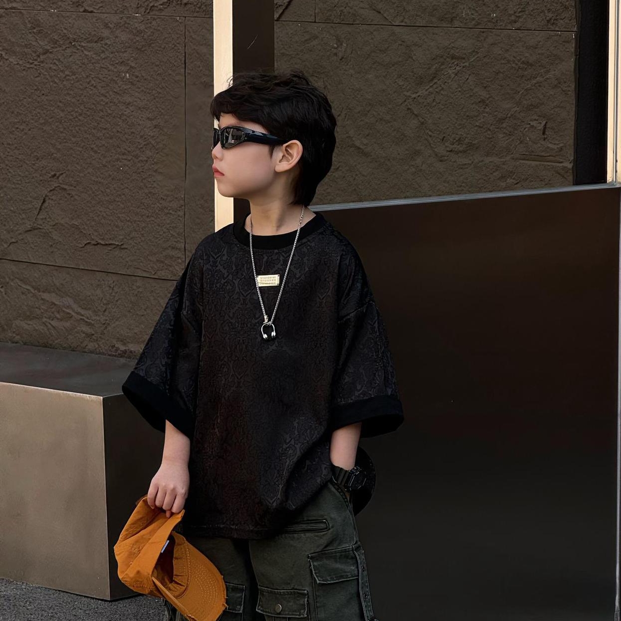 AN Đen Họa Tiết Bạc FS