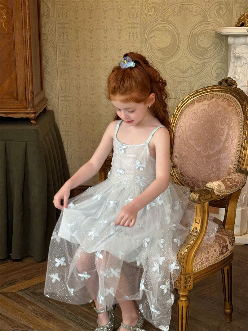 Váy Dài Xanh KTuyến Nơ Chengle