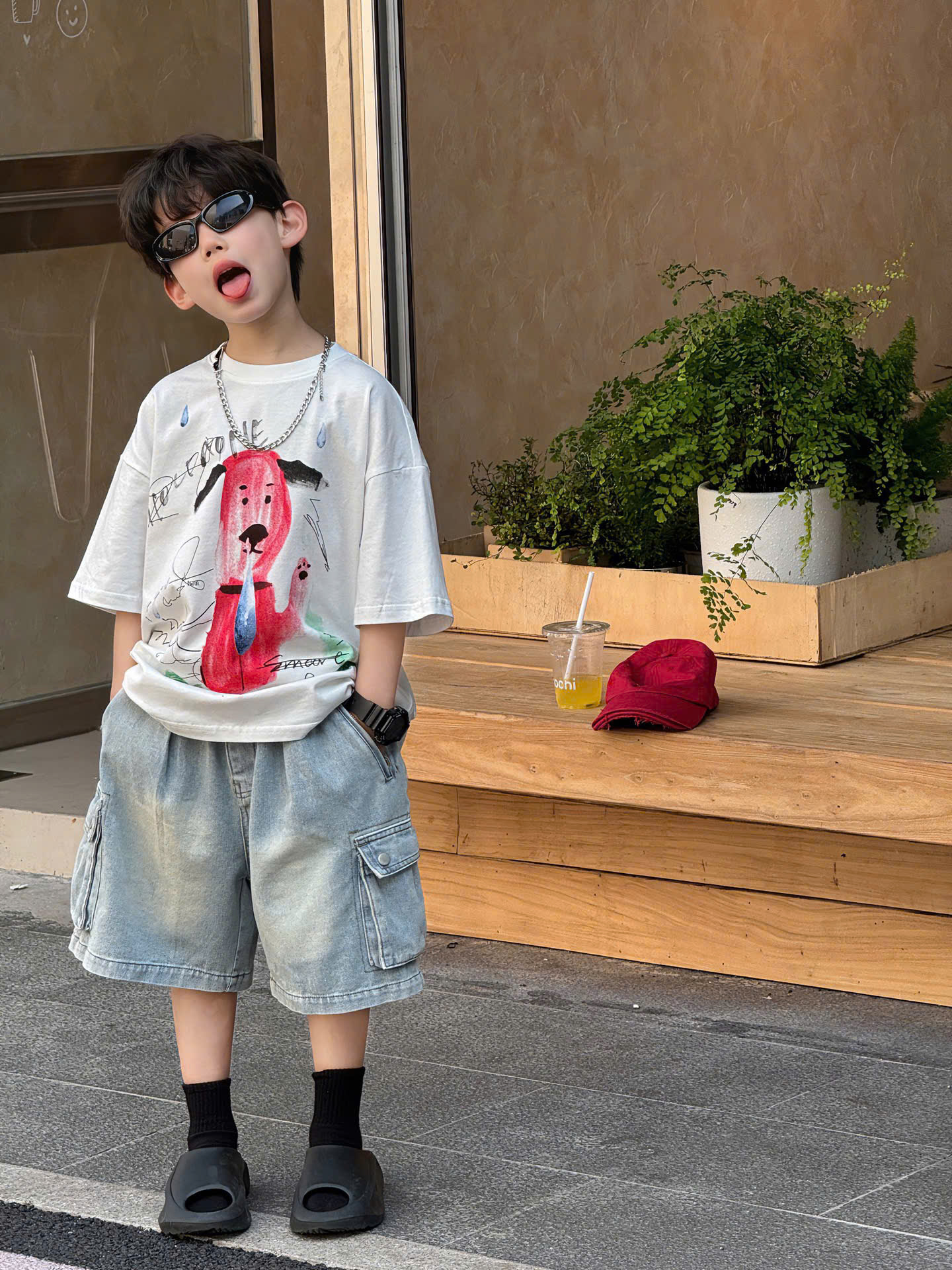 QN Jean Xanh Túi Hông FS