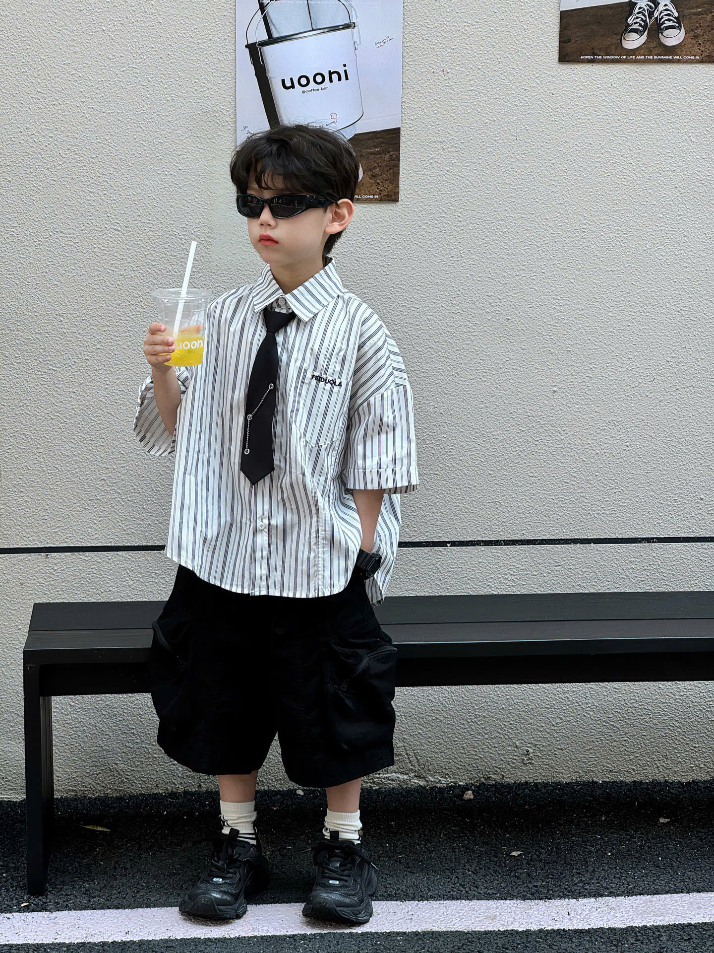 QN Kaki Túi Kéo Đen FS