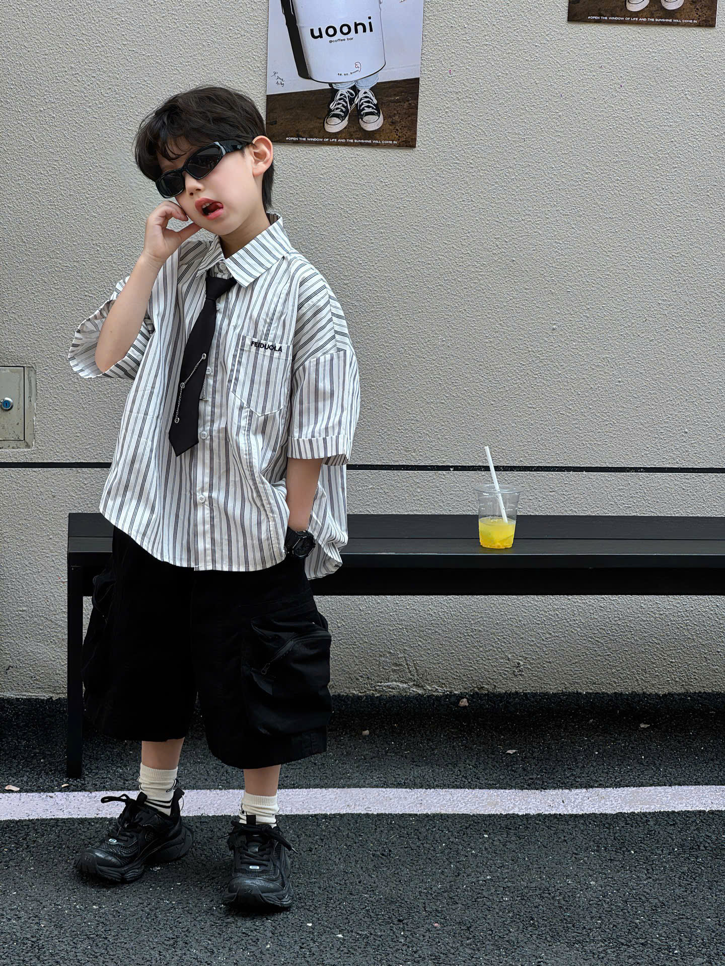 QN Kaki Túi Kéo Đen FS