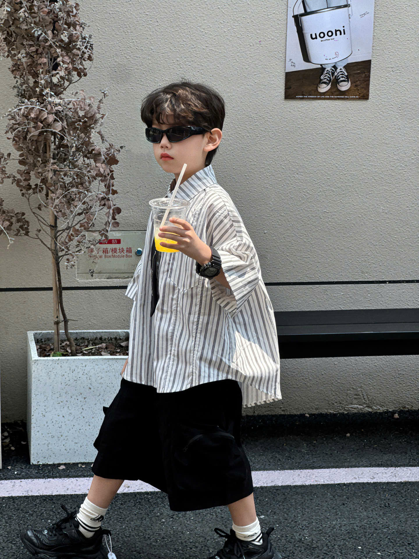 QN Kaki Túi Kéo Đen FS