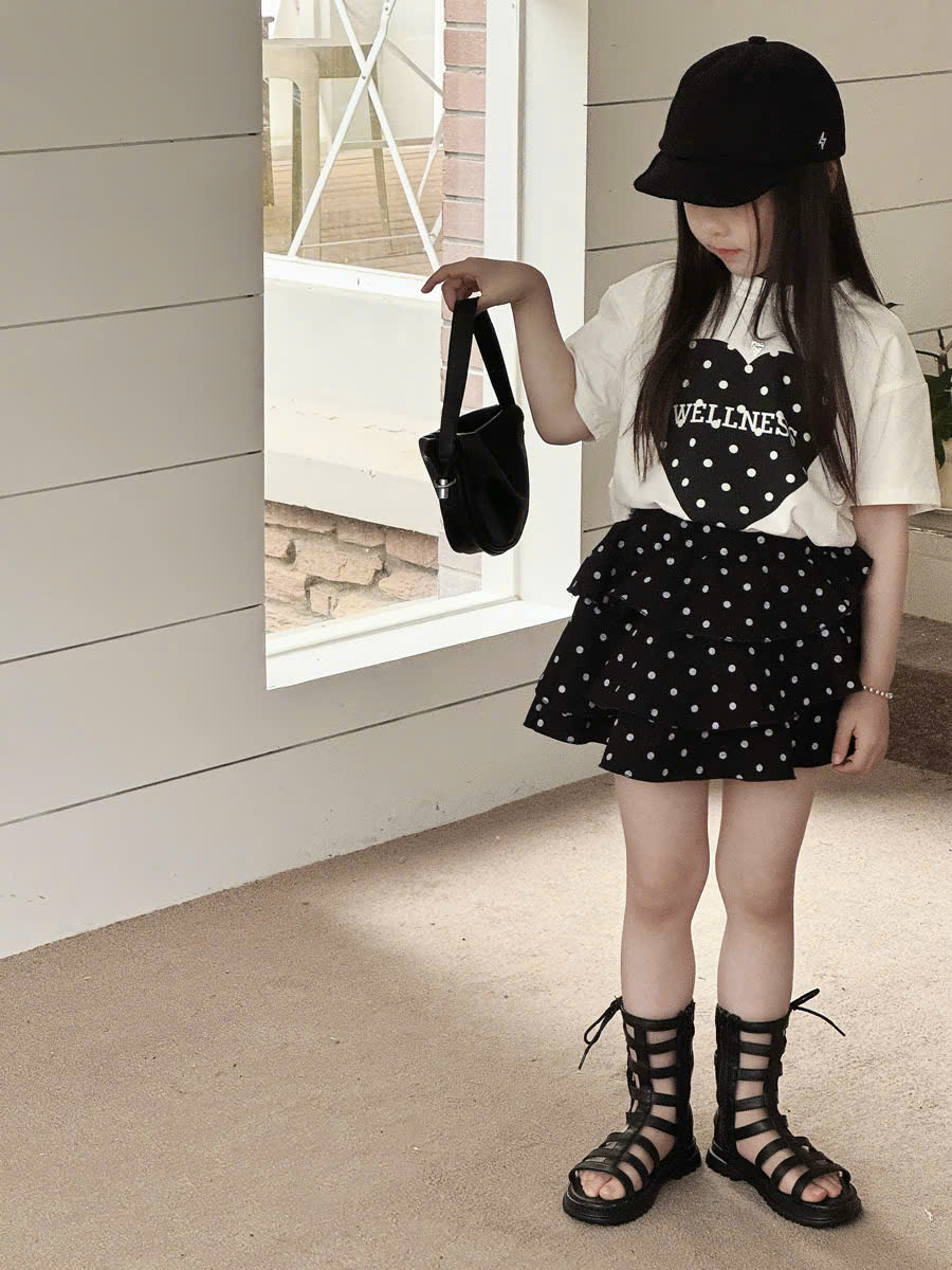 SN Áo Tim Váy Bi Đen YK