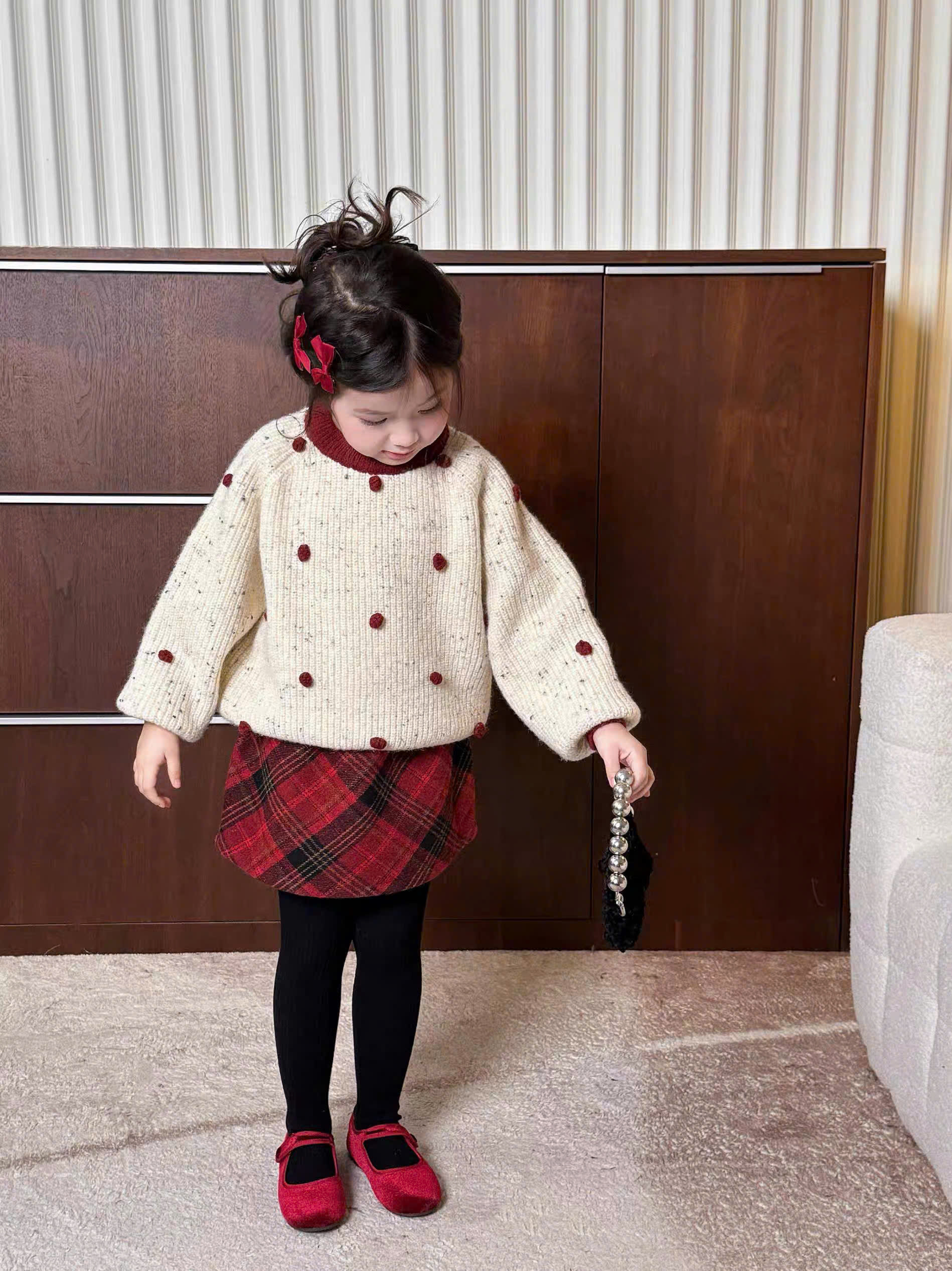 Váy Ngắn Kẻ Caro Đỏ WP