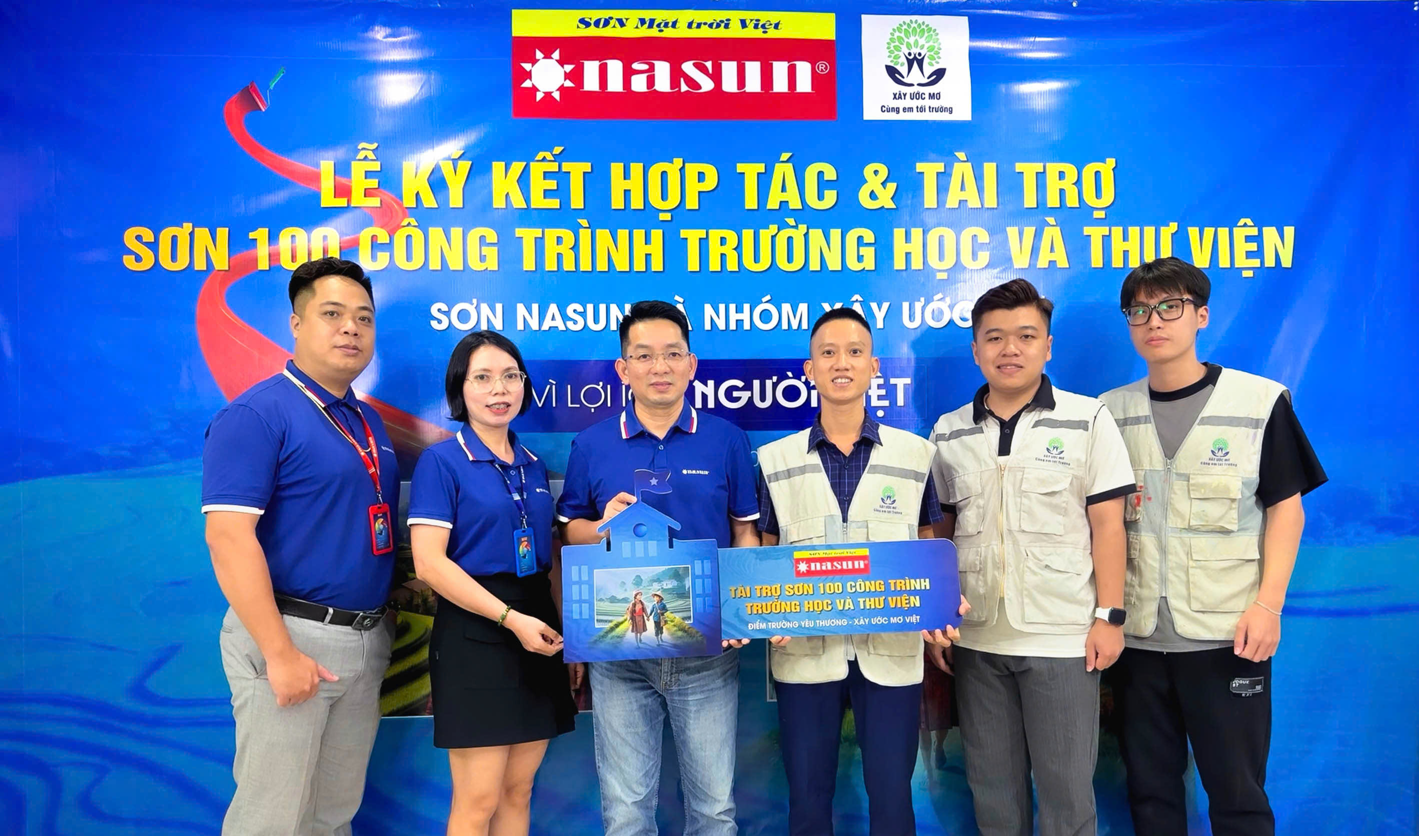 Sơn Nasun tài trợ sơn hơn 100 trường học, thư viện vùng cao