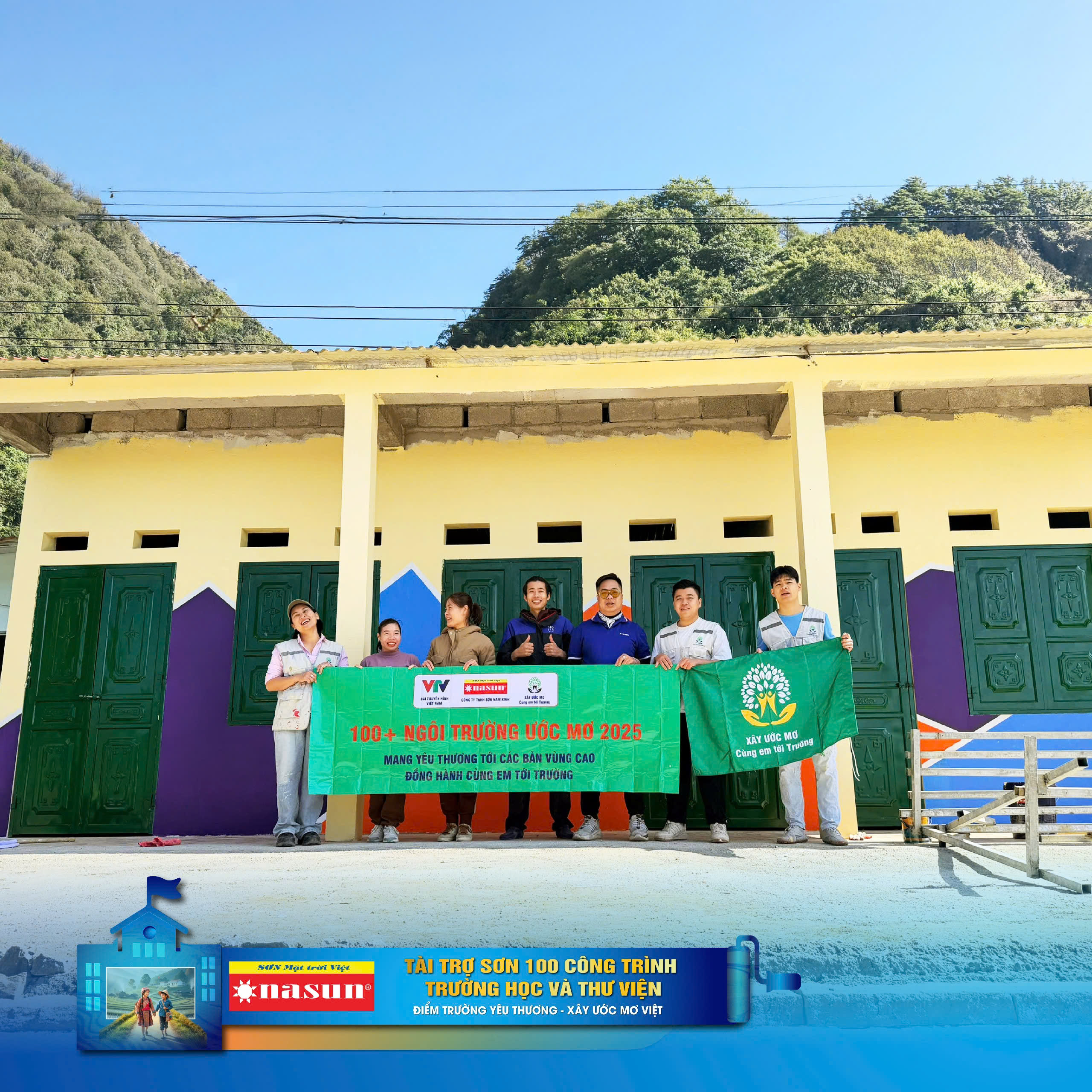 Điểm trường yêu thương - Xây ước mơ Việt: Sơn NASUN đến với điểm trường Trù Sán - xã Mèo Vạc - tỉnh Tuyên Quang