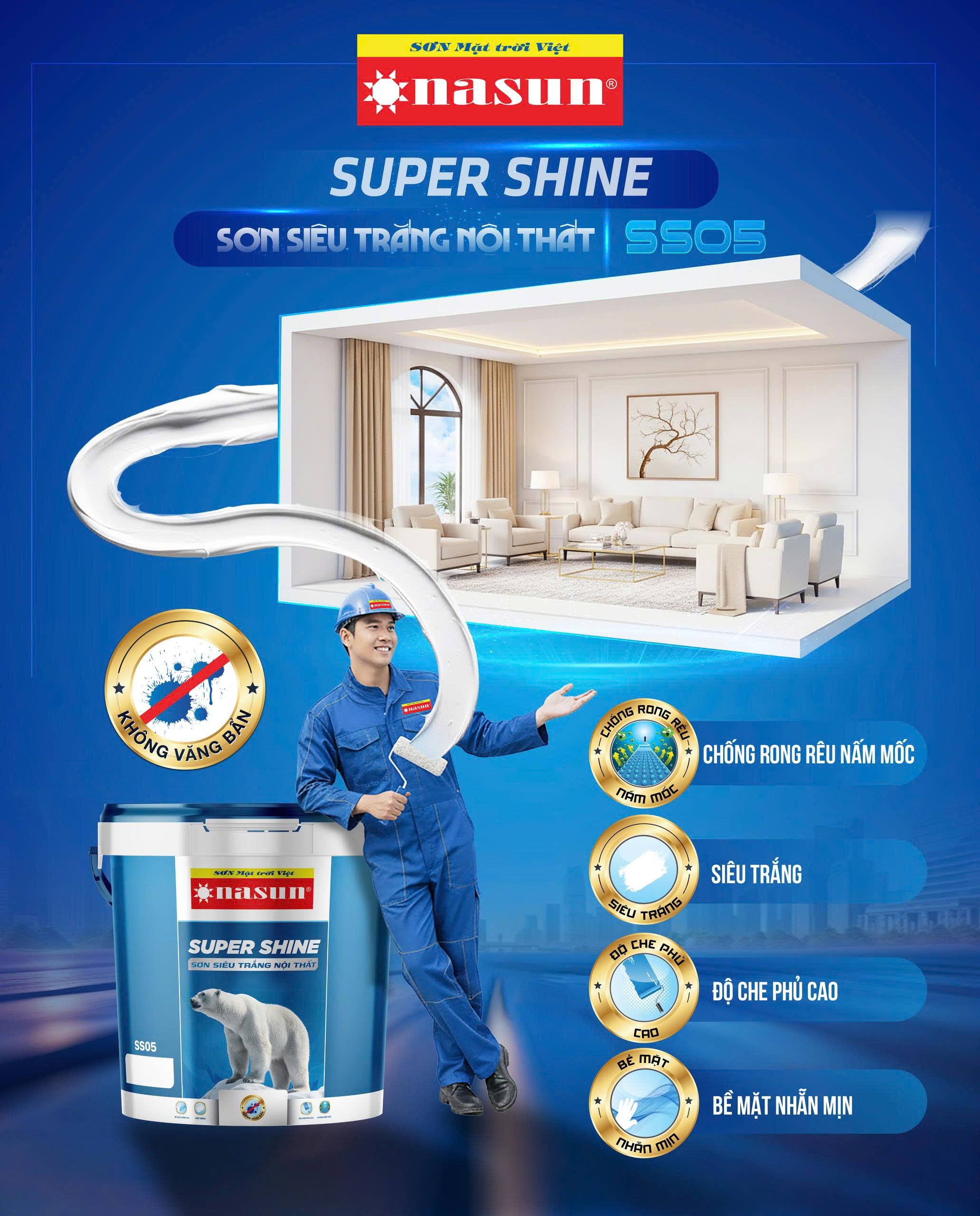 NASUN SUPER SHINE SS05 – BỪNG SÁNG KHÔNG GIAN SỐNG
