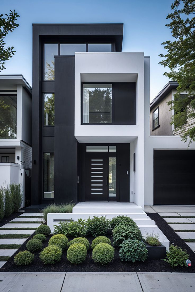 Mẫu nhà phố hiện đại sơn màu trắng – Xu hướng sang trọng với Sơn Nasun