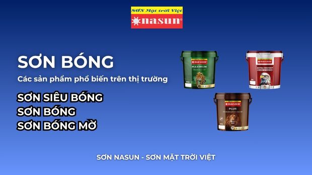 Sơn bóng: Các loại sản phẩm phổ biến
