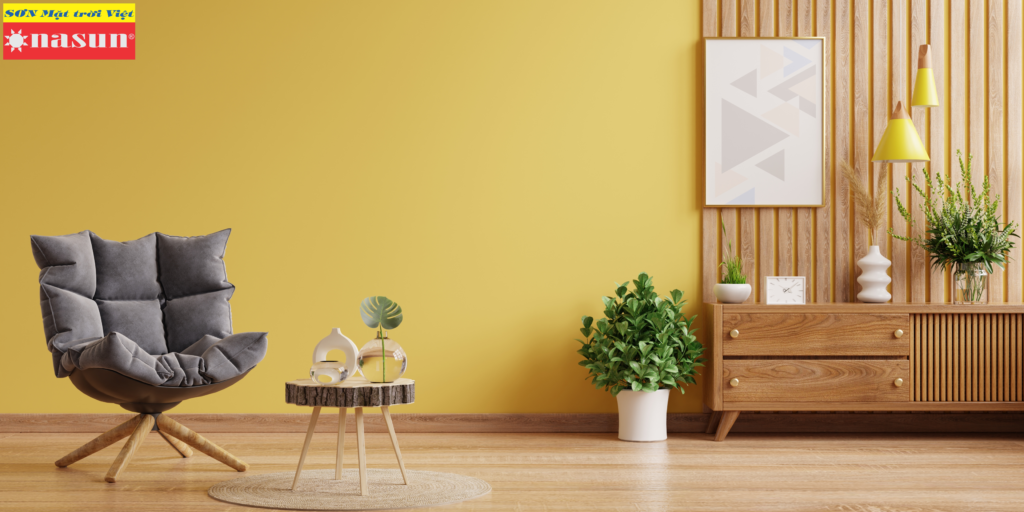 Sơn nội thất màu vàng kem