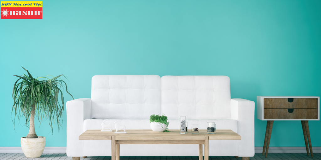 Sơn nội thất màu xanh ngọc