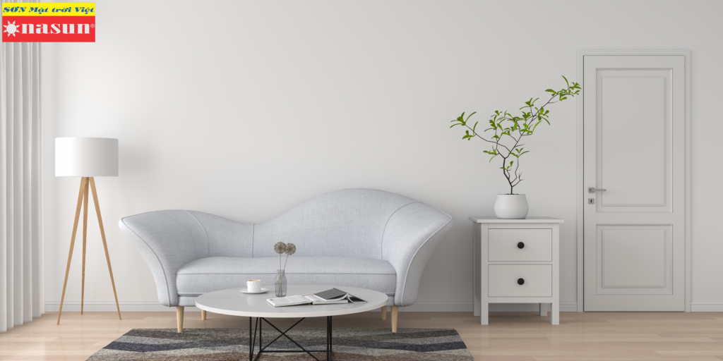 Sơn tường màu trắng sữa