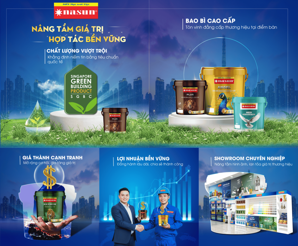 NASUN - Nâng tầm giá trị - Hợp tác bền vững