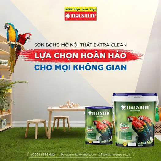Sơn bóng mờ nội thất Extra Clean – Lựa chọn hoàn hảo cho mọi không gian