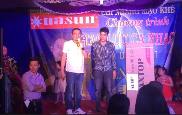 Giao lưu ca nhạc tại nhà phân phối Sơn Nasun Mạo Khê, Nasun Paint, nhà phân phối, đại lý sơn, tri ân khách hàng